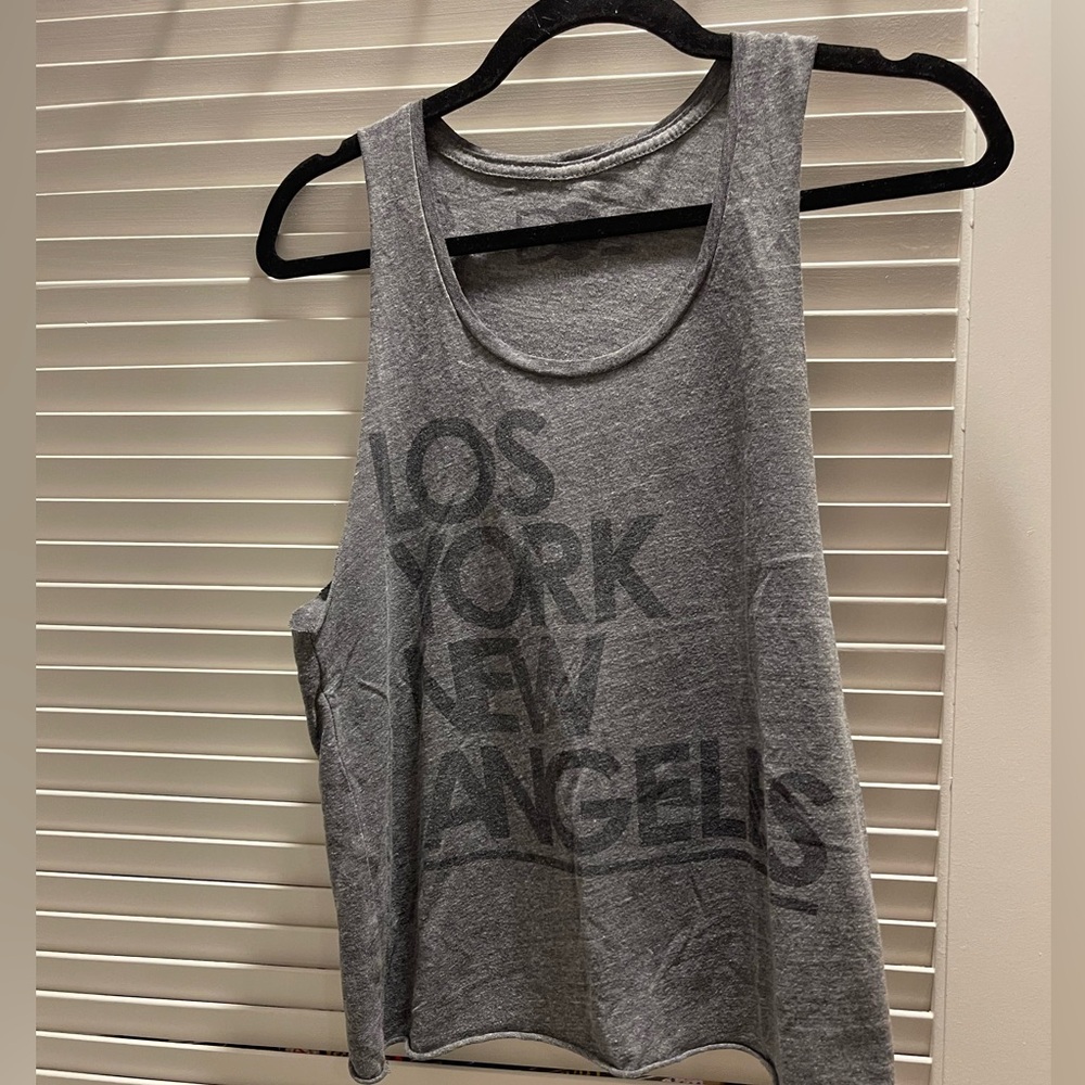 Los Angeles New York Flipped Graphic Tank
